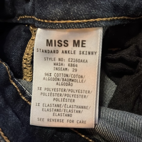 Miss Me Standard Ankle Skinny Stretch Jean - Picture 8 of 9